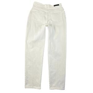 Vintage 90s Gloria Vanderbilt White Straight Leg Denim Jeans High Rise W28 L29